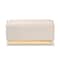 Baxton Studio Powell Glam and Luxe Beige Velvet Fabric and Gold PU Leather Storage Ottoman 175-11237-Zoro - alternate 2